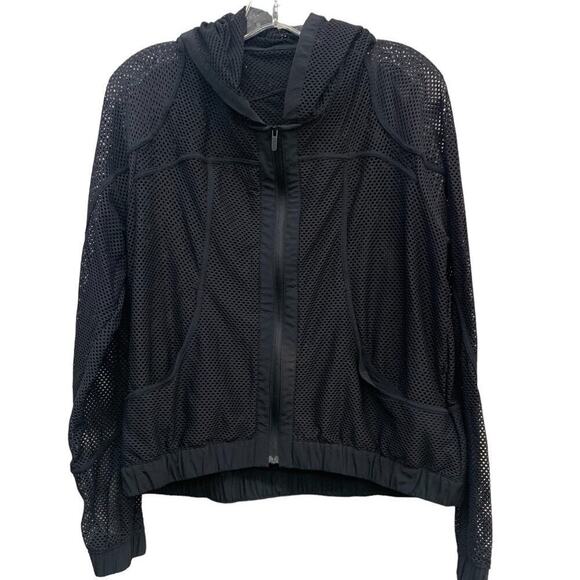 Lululemon Relaxed Fit Mesh Jacket Black SZ 8 Womens - Picture 3 of 6